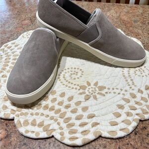 Vince Women's Slip-On Grey Suede Sneakers Slip On Shoes